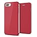 Produktbild SMART Legend iPhone 7 Plus Hülle, iPhone 8 Plus Hülle, Handyhülle Schutzhülle Hardcase PC&TPU Wallet Flip Case Klapphülle Ultra Slim Dünn mit Kartenfach Klappbar Magnetisch - Rot