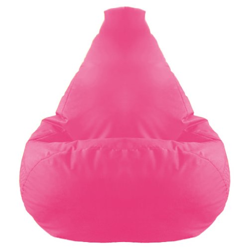 XXL Highback Filled Beanbag Gaming Lounge Chair in Pink. Ideal for Relaxing, Gaming, Lounging, Great for Adults, Teens & Kids. Made from High Quality Water Resistant Material, Available in 10 Great Colours