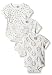 Care Unisex Baby Bodysuit, Shortsleeve, 3-Pack, Off-White (Offwhite 200), 3 - 6 Months