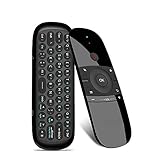 ★ Einfach zu bedienen - Die Fernbedienung ist über eine stabile und leistungsstarke 2,4-GHz-HF-Technologie angeschlossen. Schließen Sie einfach den USB-Empfänger an und die Übertragungsreichweite beträgt 10 m. Sie müssen nicht auf den Bildschirm zielen, sondern können den Cursor in jede Richtung bewegen.