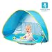 Produktbild Kinder Baby Strand Zelt, tragbare Schatten Pool im Freien UV Schutz Pool Sun Shelter für Säugling, Hochwertige Outdoor-Camping einfache Verwendung Zelt (Blau)