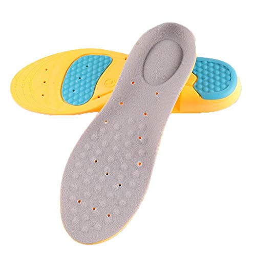 Preisvergleich Produktbild AOLVO Orthopädische Einlegesohlen mit Fußgewölbeunterstützung, Stoßdämpfung, Mittelfußpolster, Stoma-Design für Sport, Leichtathletik, Freizeit, Arbeit und Spielen, M