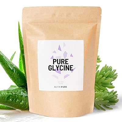 NUTRIPURE Glycine Pure • 100% pure • Acide Aminé essentiel • Idéal pour la reconstruction du collagène des articulations et les tendinites • Sans OGM, Sans Additifs • Vegan • 1 Mois • Sachet 310G • NUTRIPURE