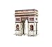 Produktbild Hölzerne Kreative Spielzeuge Home Dekor Ornamente Handwerk Gebäudemodell Arc De Triomphe, Puzzle 3D-Model Kit 100 * 54 * 114 Mm