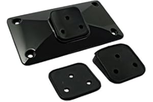 GTTCCG GZM - Soporte de matrícula negro para guardabarros Harley Davidson Sportster Softtail Dyna Moto Custom HD