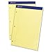 Produktbild Evidence Dual Ruled Pad, Legal/Wide Rule, 8-1/2 x 11-3/4, Canary, 100 Sheets by Ampad