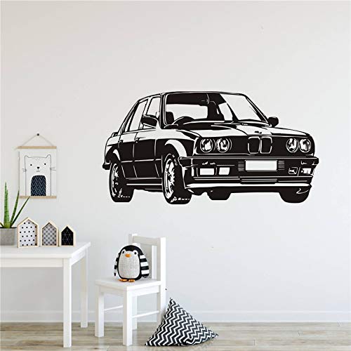 Preisvergleich Produktbild Wandaufkleber, Bmw Auto Vinyl Wandaufkleber Wandbild Für Kinderzimmer Abnehmbare Dekoration Fahrzeug Wandtattoo Schlafzimmer Kindergarten Wohnkultur Poster 42X79 Cm