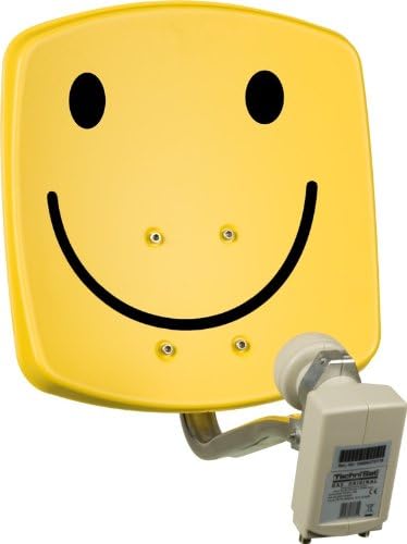 Technisat Digidish 33 Satellite Dish 33cm with Mounting and Dual LNB - Smiley