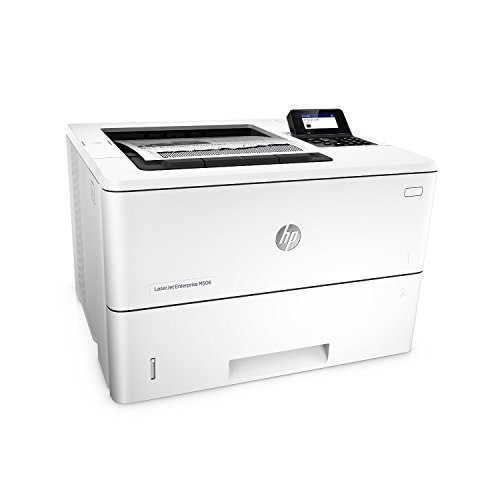 HP M506dn LaserJet Enterprise Mono Printer - White + Extra Set Of Original HP Toner (Black 9000 Pages)