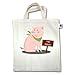 Produktbild Shirtracer Sonstige Tiere - Glücksschweinchen - Unisize - Natural - XT500 - Jutebeutel kurzer Henkel