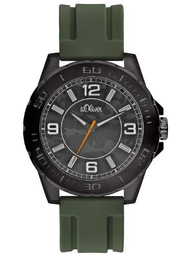 s.Oliver Herren-Armbanduhr Analog Quarz schwarz SO-2221-PQ s.Oliver Herren-Armbanduhr Analog Quarz schwarz SO-2221-PQ