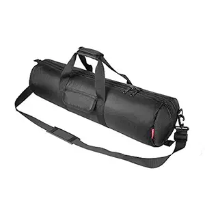 Hemmotop Tripod Carrying Case Bag 26x7x7in/65x18x18cm Heavy Duty with Storage Bag and Shoulder Strap Padded Carrying Bag for Light Stands, Boom Stand and Tripod