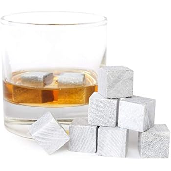 9er SET Whisky Steine aus Speckstein - Original Whiskey Stones
