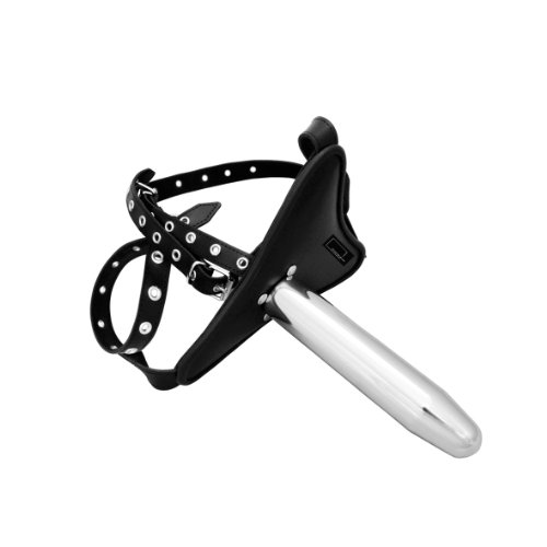 Preisvergleich Produktbild Umschnalldildo mit 16cm Aluminium Metalldildo [Sibada]