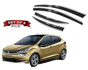 Auto E-Shopping Tata Altroz (Chrome Line) Door Visor Wind Deflector Set of 4 Pcs