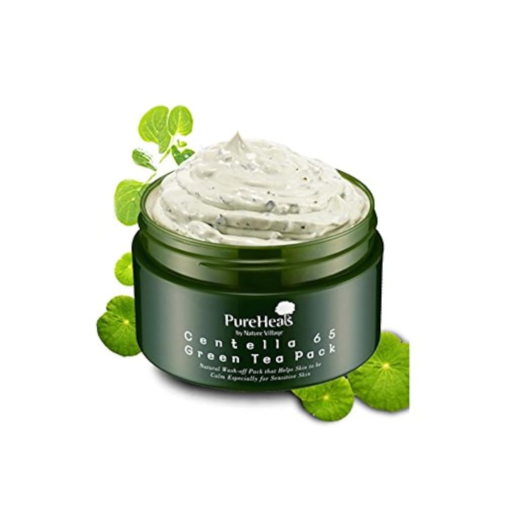 Pure Heal's Die Grünteemaske Centella 65 ist 130ml gewaschen