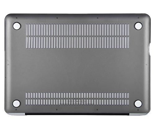 MacBook Pro 13 Hülle Schale,iNeseon Ultra Slim Plastik Hartschale Tasche Cover Shell, US Grau und EU Transparent Tastatur Abdeckung Schutzhülle für Apple MacBook Pro 13.3 Zoll mit CD-ROM Drive Modell:A1278 (Grau) - 6
