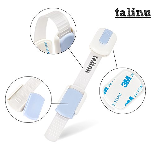 TALINU Kindersicherung (6er - Pack) | mit 2 Jahren Zufriedenheitsgarantie | Schloss für Schubladen, Schränke