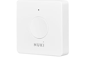 Nuki Opener, cerradura electrónica para edificios de apartamentos, controla tu interfono con el smartphone, abrepuertas automático, requiere Nuki Bridge WiFi, cerraduras inteligentes, blanco