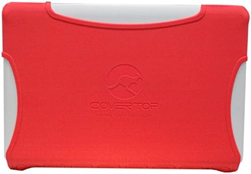 CoverTop 15.6" Case Universal Apple Mac Laptop Pure Silicone Cover Shock Resistant Jacket (Red)