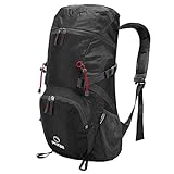 Diseño humanizado: correa acolchada y ajustable, cinturón de pecho ajustable, tira reflectante, hebillas en ambos lados de la mochila para asegurarse de que no pierdas el equilibrio, y su silbato integrado para ayudarle a pedir ayuda en peligro cuando hace senderismo o camping.