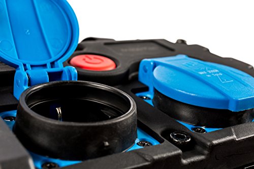 STIER COB-LED Baustrahler I 55W-COB-LED I 5000 Lumen I flexibler Standfuß I 2 Stromanschlüsse I Aluminiumdruckguss I transparente Linse I 8.4V 2A Netzteil - 3