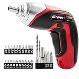 BEQUEME & KOMPAKTE GRÖSSE: ohne lästige Kabel, die sich verheddern oder im Weg sind - dieser Schraubendreher bietet optimale Mobilität und Handhabung bei der Arbeit. Seine 4 LED Lampen sorgt für Beleuchtung, so dass die Einsatzstelle immer hell und klar sichtbar ist. Das LED-Akkuladelicht zeigt den vollen Ladezustand an und der magnetische Bithalter hält die Bits fest an ihrem Platz und ermöglicht einen schnellen Wechsel der Bits.