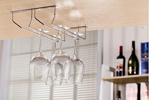 Under Shelf Storage Wine Cup Rack Glass Cup Hangers Rack Holder with Screws