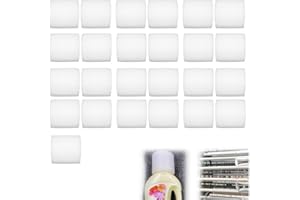 EUJRCF 25 Pcs Curtain Spacers, Spacers for Eyelet Curtains, Curtain Divider Foam, 50mm Length, Universal Fit for Indoor and Outdoor Use, Perfect Pleats for Poles up to 35mm Eyelet Curtains