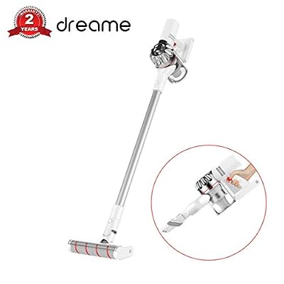Dreame Xiaomi V9 Pro Aspirateur Balai sans Fil sans Sac, 4 en 1 Aspirateur Puissant Avec (puissance d'aspiration de 20,000 Pa, durée de fonctionnement allant jusqu'à 60 minutes, Faible bruit)