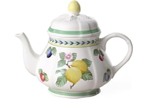 Villeroy & Boch French Garden Fleurence Tetera, 1 litros, Porcelana Premium, Blanco/Colorido