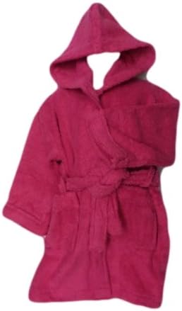 AJ TowellingCerise Hooded Childrens Robe Age