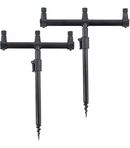 Storfisk fishing & more prima in acciaio titanio con 2 drillingen secondo Drilling è regolabile in altezza 5 St, 2