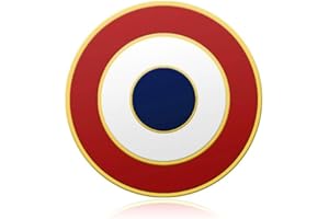 BOBIJOO Jewelry - Pin's Cocarde Française Doré à l'Or Fin - Épinglette Patriotique