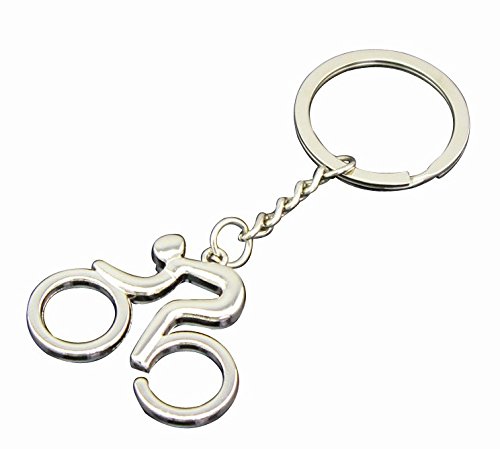 Preisvergleich Produktbild Unsix Edelstahl Fahrrad Schlüsselanhänger Ring Anhänger