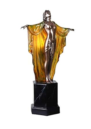 Lampe de table basse Tiffany noire avec Gatsby