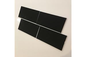 Super Cool Creations Rectangular Tiles, Black - Pack of Ten - 10cm x 5cm