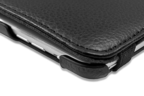 Am iPad schwarz Leder Fall mit Displayschutzfolie/Eingabestift für Apple iPad Air 2 Hülle Cover schwarz - 2