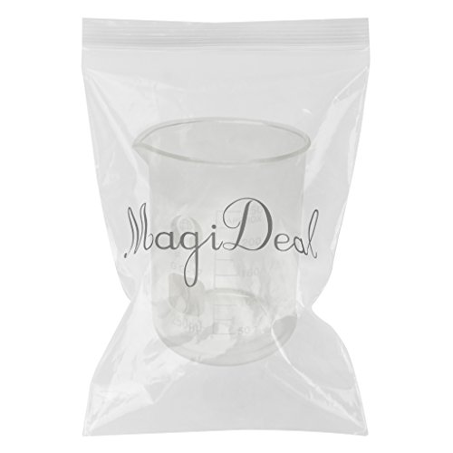 MagiDeal Messbecher Werkzeug, Transparente Borosilikatglas Labor Messbecher – Klar, 250ml - 2