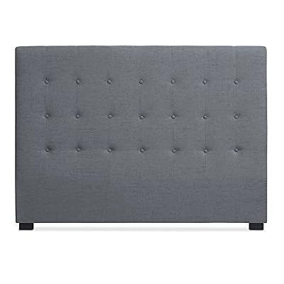 Menzzo Tête de lit Luxor 160cm Tissu Gris