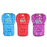 Natural Home Universal Kinderwagen Sitzkissen Baby Sitzauflage Baumwolle, Buggy Auflage - 7