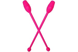 Muzrunq Clubes de Gimnasia rítmica Gimnasia Palos rítmicos Gimnasia Herramienta de Equipos de Entrenamiento mazas para Gimnasia de Baile Principiante 13.78 2 pcs Sport