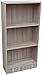 Produktbild My-goodbuy24 Bücherregal 3 Fächer Standregal Aktenregal Wandregal Hochregal Aufbewahrungsregal Regal Sonoma Eiche 120 x 60 x 24 cm