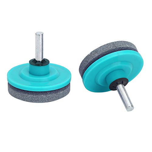 Affûteuse de Lames Multifonctions, Trousse d'affûtage de Lames Multi-usages pour tondeuses rotatives, pelles, houes, Taille-Bordures, hâches et Autres Outils de Jardinage Turquoise Taille unique