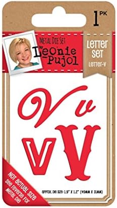 Leonie Pujol Metal Craft Dies - Letter Set Typography Collection - V