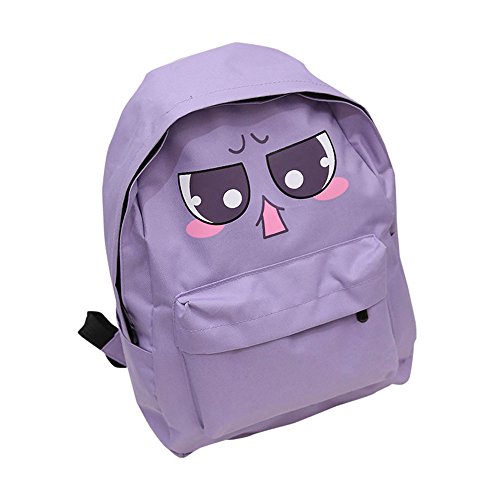 Preisvergleich Produktbild Männer Frauen Leinwand personalisierte Druck Rucksack Umhängetasche,Lila