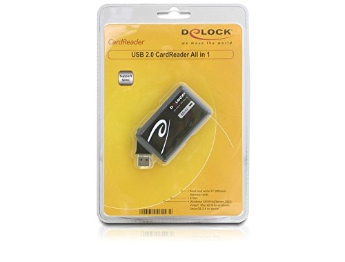 DeLock USB2.0 CardReader All in 1 Speicherkartenleser USB2.0 CFI / II / MD / SM / SD / MMC / MS / xD - 3