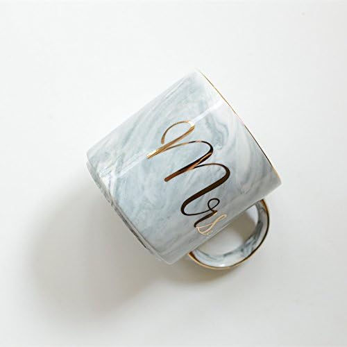 Btftkjbf Small Pottery Nordic Marble Ceramic Mug Cup Cup Coffee Cup English Letters Phnom Penh Couple Cups,D