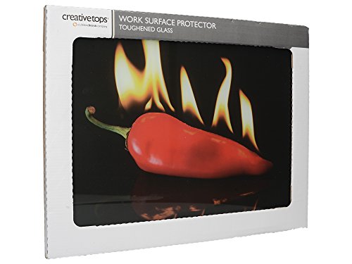 Hot Chili Toughened Glass Work Surface Protector – Chopping Board - 3