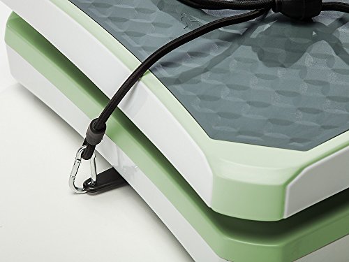 skandika 900 Vibration Plate,SF-1740, designstarke Vibrationsplatte mit starkem 200 Watt DC Motor 18 Geschwindigkeitsstufen, mit LC Bildschirm, Fernbedienung und verstellbaren Trainingsgurten - 3